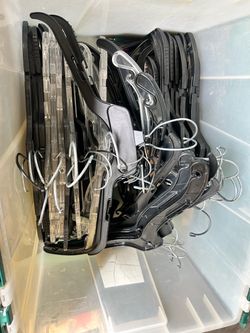 Boxes of hangers