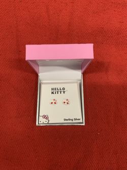 Hello Kitty Sterling Silver Earrings