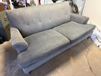 Crate & Barrel Gray Sofa / Couch – Made in USA