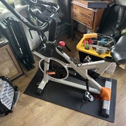 Stationary Exercise Bike Like New With Upgraded Seat