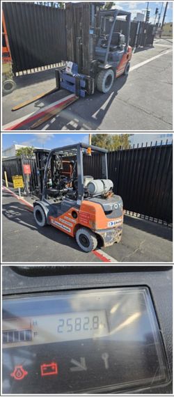 2020 Toyota 8FGU25, 5K Forklift, 4 stage, Quad mast