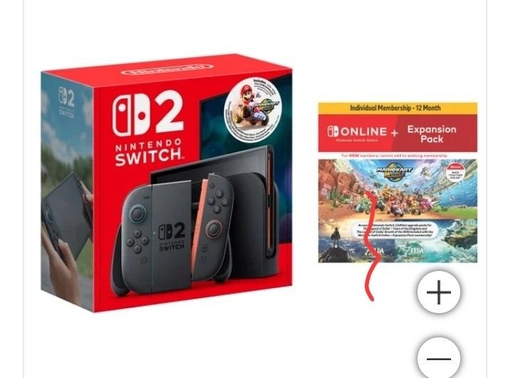 Nintendo Switch 2 + Mario Kart World Bundle + Expansion Pack