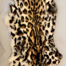 Rabbit Fur Dyed Cheetah Print
