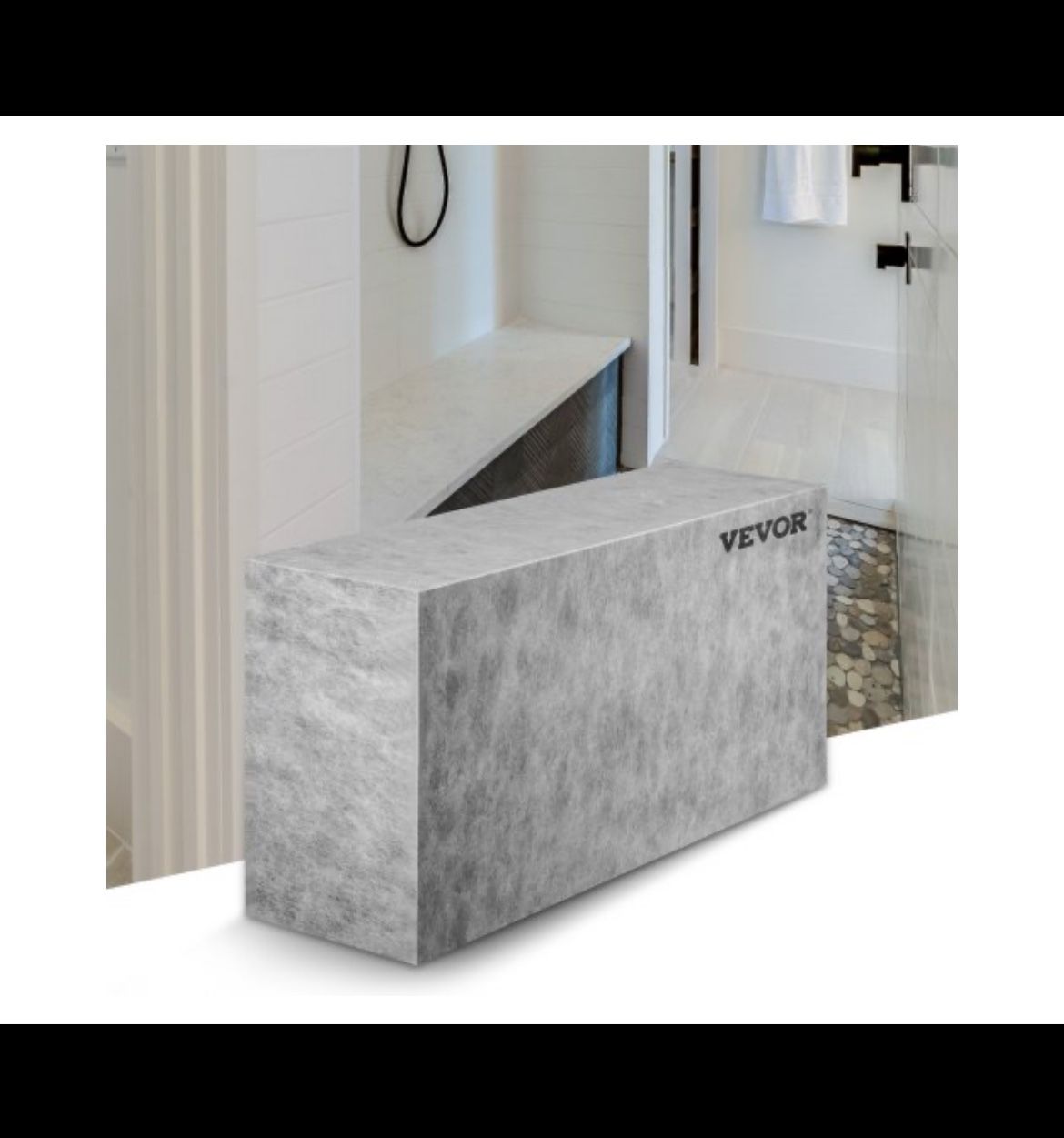 VEVOR Tile Shower bench 38.2" x 11.4" x 20"