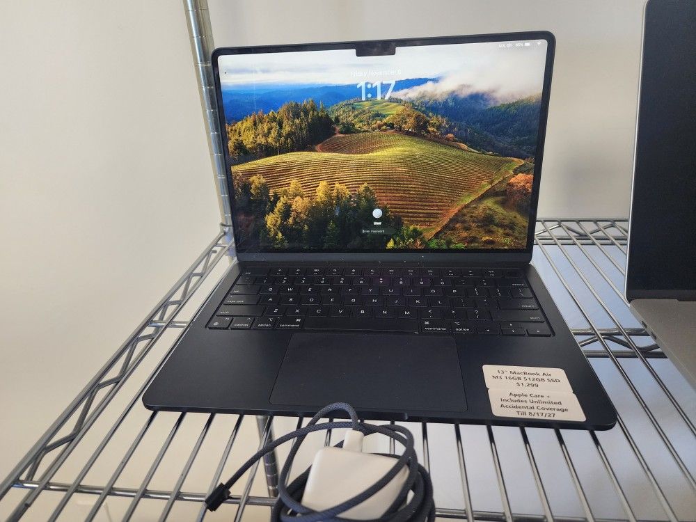2023 13" MacBook Air - W/ Apple Care Plus