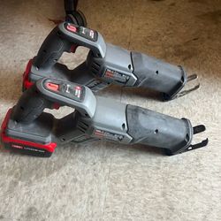 PORTER-CABLE 18V Reciprocating Saw with Battery. Each One 