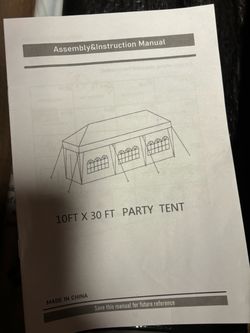 10x30 ft Outdoor Party Tent