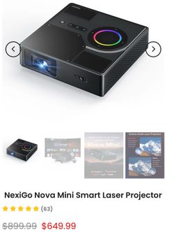 🔥 NexiGo Nova Mini LASER Projector 🔥 $500 🔥