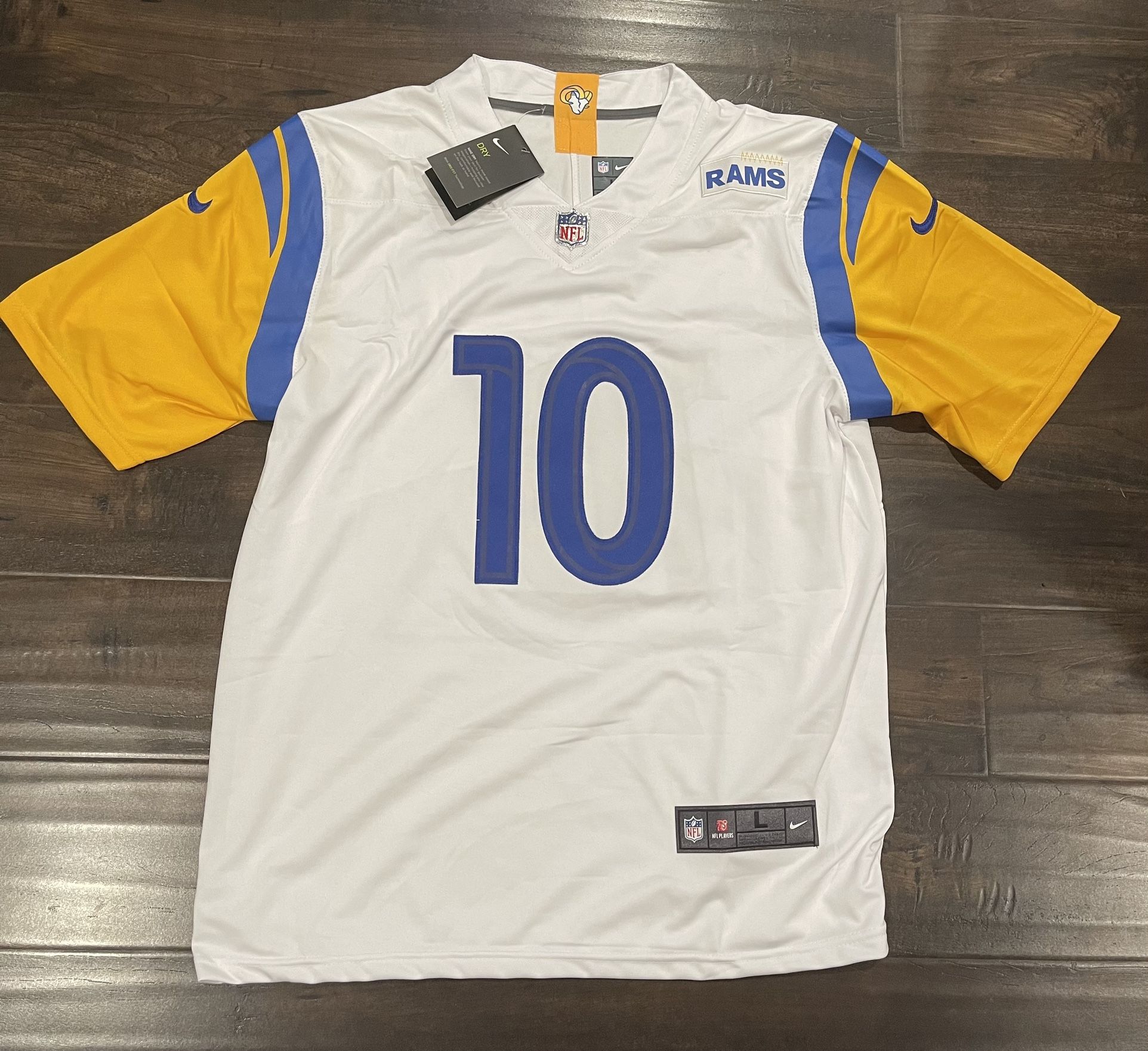 NEW Cooper KUPP Jersey Men's NFL Los Angeles LA Rams Nike QB White OR Blue Super Bowl Small-3XL STITCHED