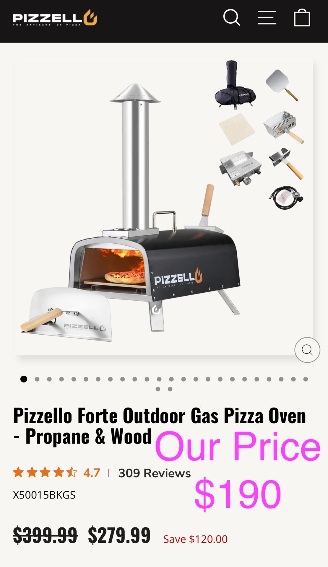 Outdoor Gas Pizza Oven