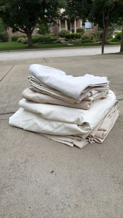 Set of 5 Painting Drop Cloths