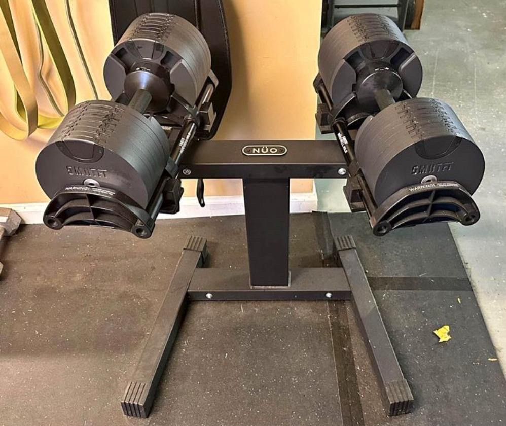 Smrtft Nuobell Dumbbells & Stand 80lb
