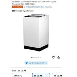 Portable Washer / Dryer Like New 