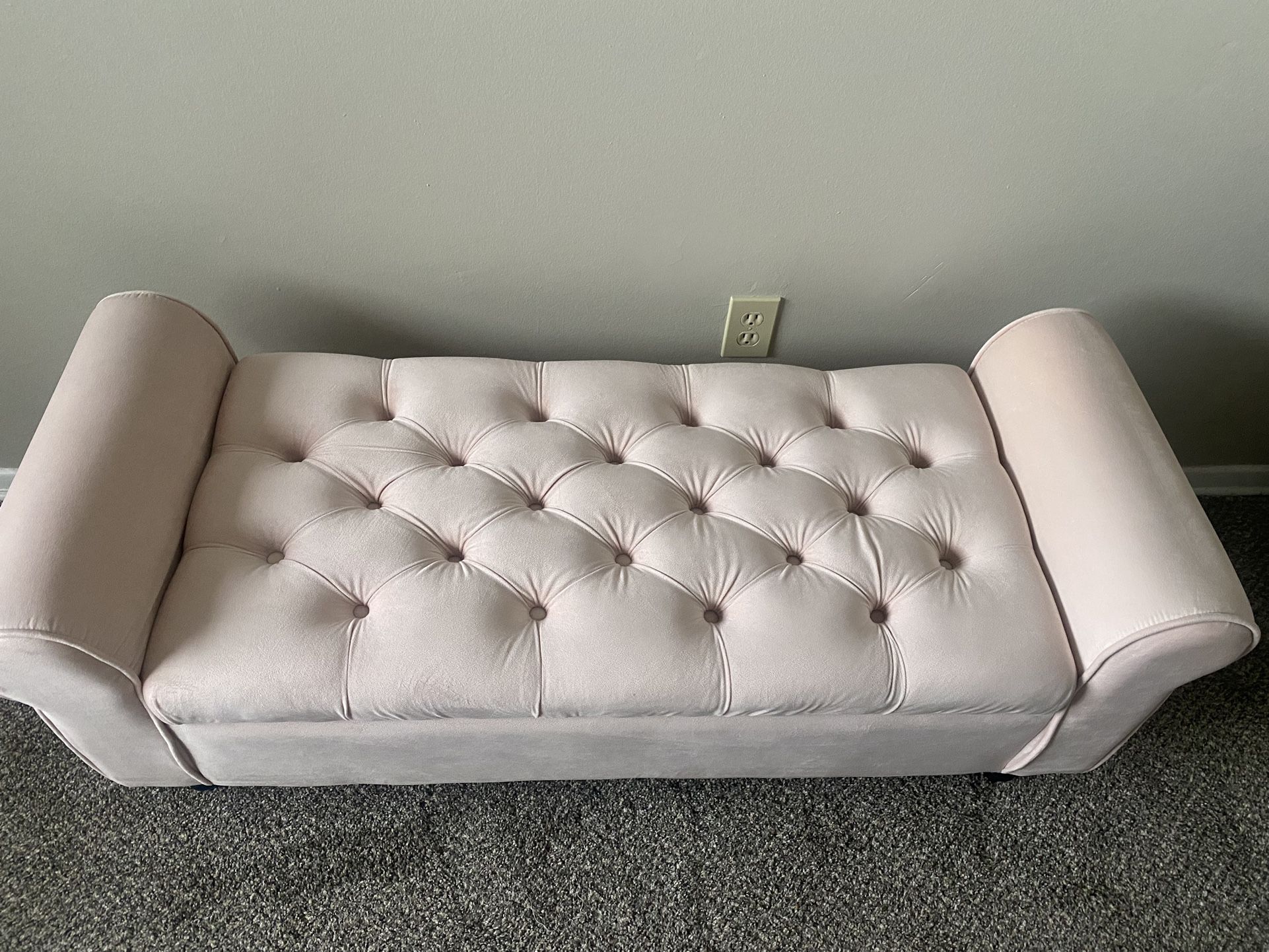 Pink Ottoman Bench Excellent Condition 