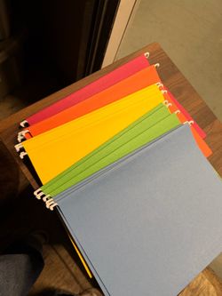 Colored Hanging Files