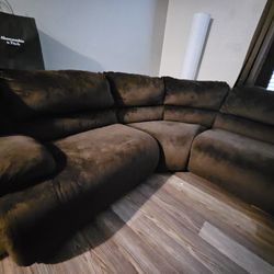 5 Piece Sectional Couch Microplush