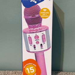 Brand New Kids Wireless Mic/ Speaker- Bluetooth 
