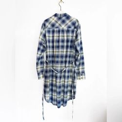 NWT 🆕 PENDLETON Long Sleeve Shirt Dress Blue Green Plaid Womens size L