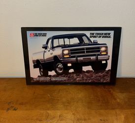 1988 Dodge Truck Magazine Print Ad Frame 12x18