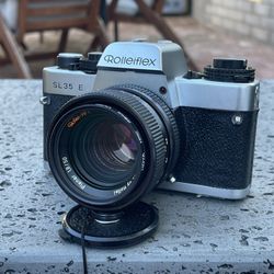 Rolleiflex SL35 E Film Camera with Rollei Planar f.1.8/50mm Lens