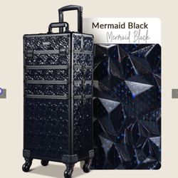 Byootique 4 in 1 Rolling Makeup Case Aluminum Keylock