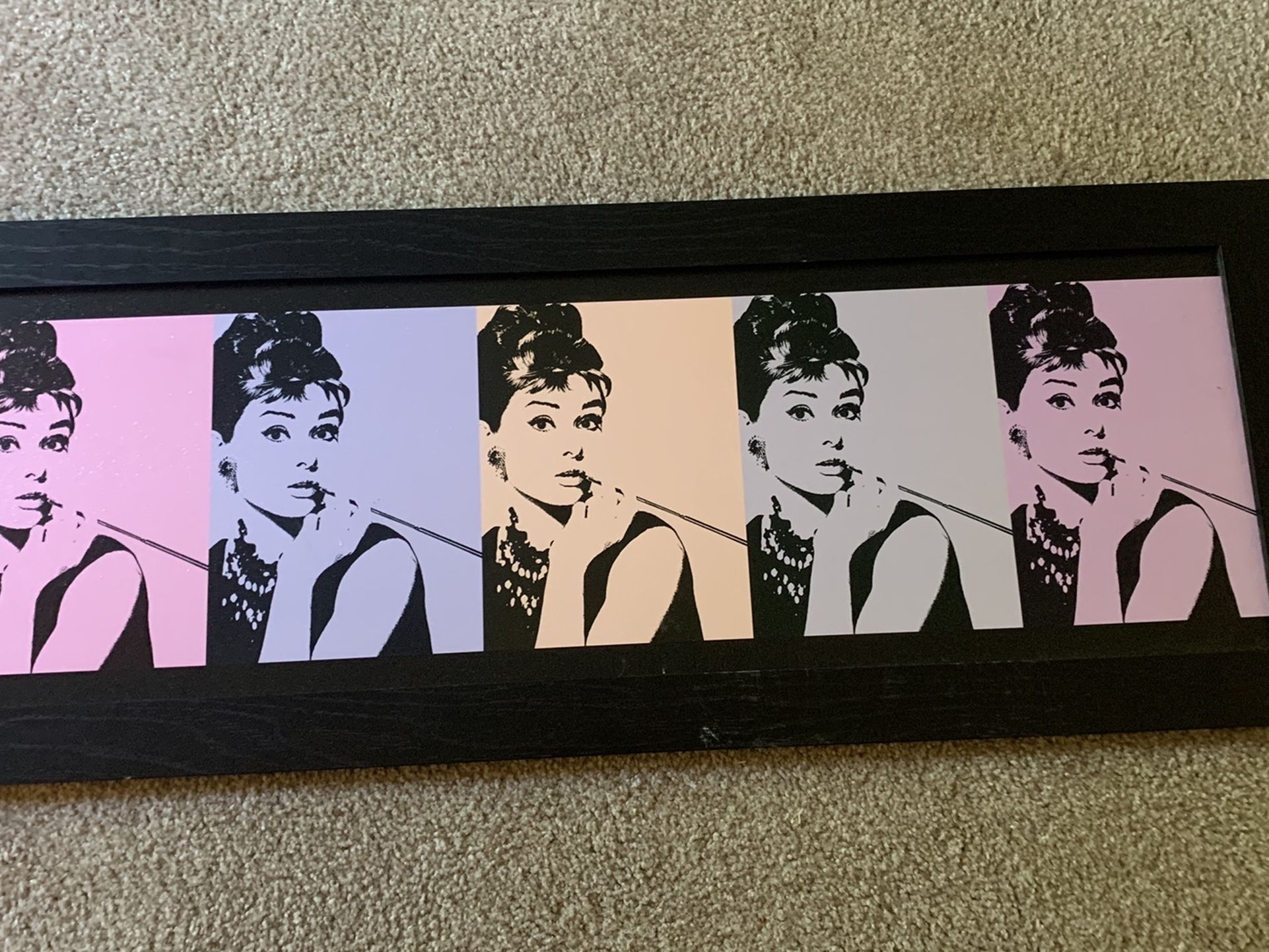 Audrey Hepburn Pop Art Painting