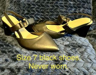 Size 7. Black Dress Shoes. Never Worn