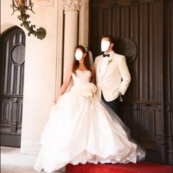 Customized Ines Di Santo Wedding Ballgown With Swarovski Corset 