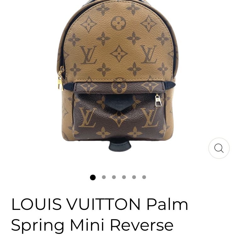 Luis Vuitton Palm Spring Mini Reverse Monogram W Pouch for Sale