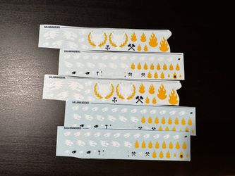 Salamander Faction Transfers/Decals Warhammer 40K