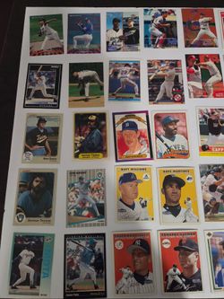 Over 280 base ball cards  - Topps, Fleer, Donruss, pinnacle,score