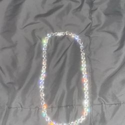 Silver , And Large Sized Chain