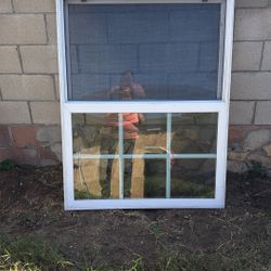 White Vinyl single-hung window W 411/2 X  H 531/2
