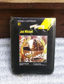 RARE (NOS) NEW Original SEALED Joni Mitchell Song To A Seagull 8-Track Stereo Cartridge Tape 1968