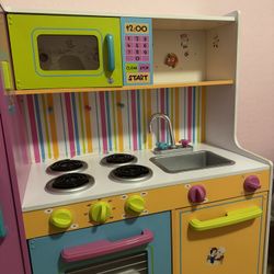 Kids Wooden Toy Kitchen 