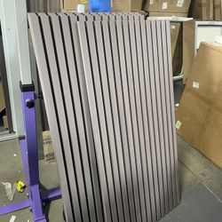 New 4 Pack Wood Panels-3D Slat Wall Panelling for Wall-Ceiling and Sound Absorbing Wooden Wall Panel