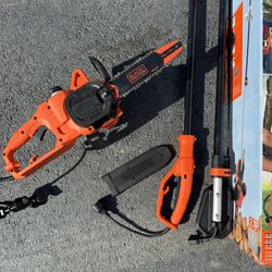 New Black N Decker Corded Pole Saw 8Amp With 10” Cutting Bar. Up To 14’ Reach. Must Pickup