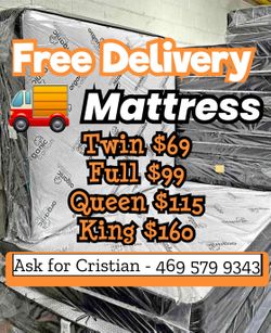 New Mattresses  Twin mattress Full mattress Queen mattress  King mattress  Colchones nuevos  Beds 
