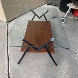 Rectangle Glass Top Coffee Table 