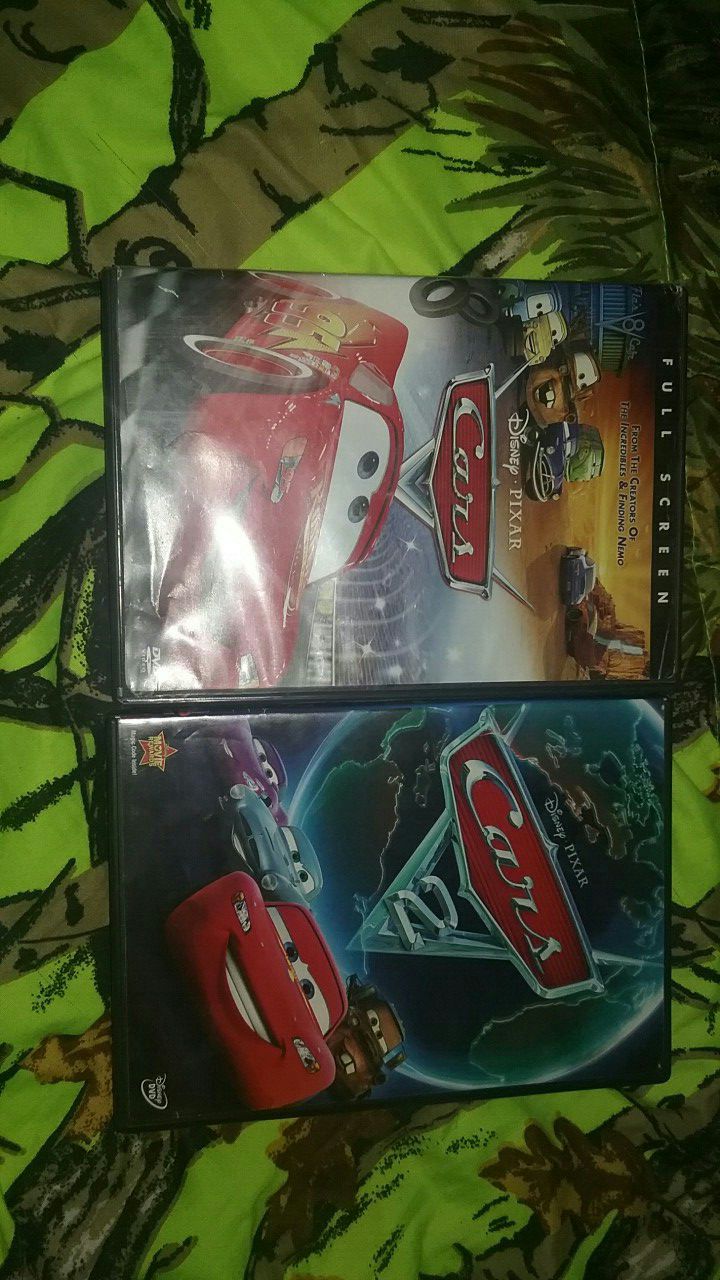 Cars dvds 1&2