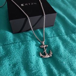 Stainless Steel with anchor pendant 