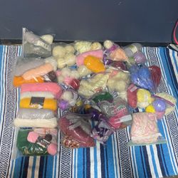 Bundle Of  Knitting Crochet Crafts 