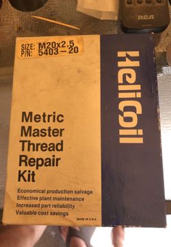 Helicoil metric master thread repair kit M20x2.5