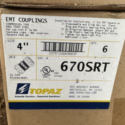 4” EMT COMPRESSION COUPLINGS (TOPAZSRT670)