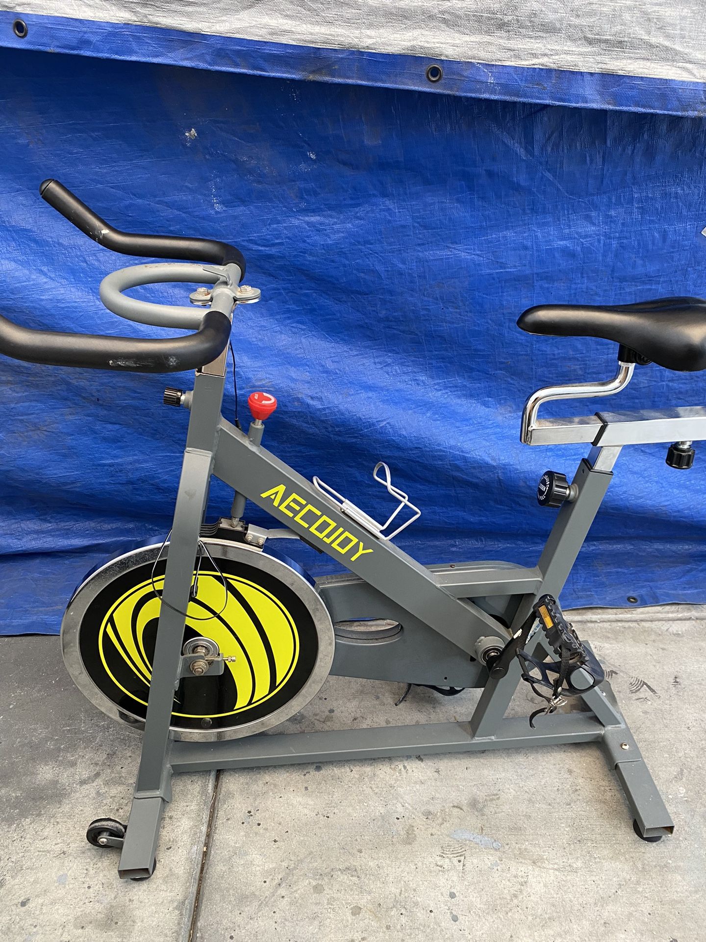 AECOJOY Cycling Exercise Bike Stationary 330 Lbs Weight Capacity, Indoor Cycling Bike Silent Belt Dr