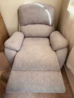 Gray Fabric Recliner Chair