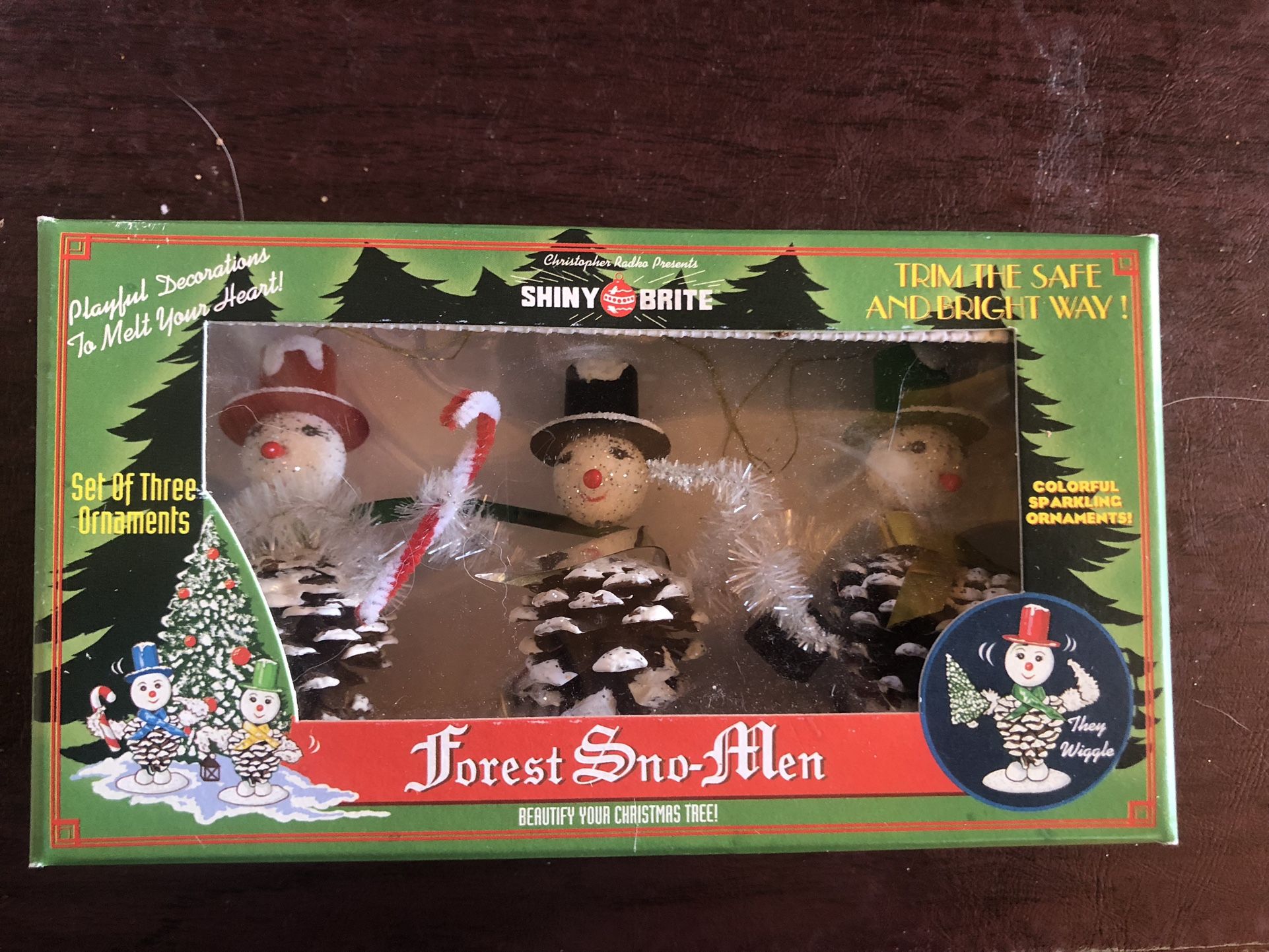 Christopher Radko Shiny Brite Sno Men NIB