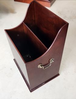 Wooden Magazine Storage Bin Bombay