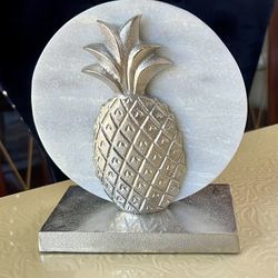 Stone Bookends Natural Granite Marble Heavy Pineapple