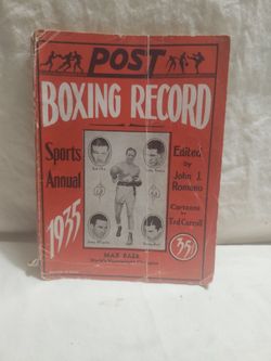 1935 Post Boxing Record Sports Annual